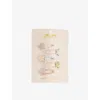Mimi & Lula Shimmer Stellina Hair Clips Set Of Five In Gold