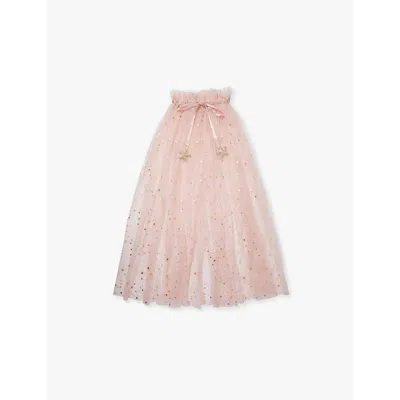 Mimi & Lula Kids' Ti Shooting Star Star-embellished Tulle Cape In Multi