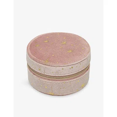Mimi & Lula Kids' Sparkle Velvet Jewellery Box In Pink