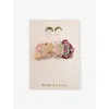 Mimi & Lula Ti Fruit Mini Ponies Pack Of Eight Elasticated Hair Ties In Multi