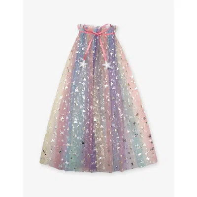 Mimi & Lula Kids' Unicorn Ombré Tulle Cape Multi