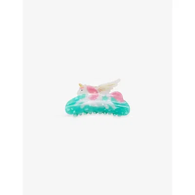 Mimi & Lula Kids' Unicorn Acetate Unicorn Claw Clip In Multi
