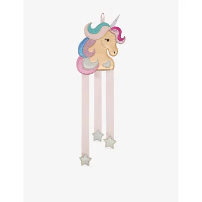 Mimi & Lula Kids' Unicorn Wall Hanger 27cm Mult In Pink