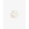 Mimi & Lula White Broderie-anglaise Woven Scrunchie In White