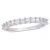Mimi & Max 1 1/10ct Tgw Created White Sapphire Stacking Ring In Sterling Silver In Silver