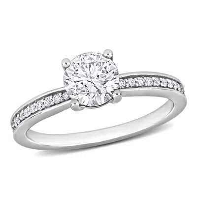 Mimi & Max 1 1/5ct Tdw Diamond Solitaire Ring 14k White Gold In Metallic