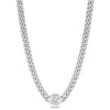 Mimi & Max 1 5/8 Ct Tgw Created White Sapphire Necklace In Sterling Silver In White