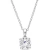 Mimi & Max 1 5/8ct Tgw Created White Sapphire Solitaire Necklace In Sterling Silver In Silver