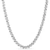 Mimi & Max 1 Ct Tw Diamond Tennis Necklace In Sterling Silver In White