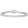 Mimi & Max 10 Ct Tgw Created White Sapphire Tennis Bracelet In Sterling Silver In White