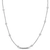Mimi & Max 10 Ct Tgw Cubic Zirconia By The Yard Station Necklace In Sterling Silver In White