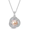 MIMI & MAX 10.5-11MM PINK CULTURED FRESHWATER PEARL AND 3/4CT TGW CUBIC ZIRCONIA NECKLACE