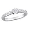 Mimi & Max 1/2ct Tw 3-stone Diamond Engagement Ring 10k White Gold In White