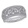 Mimi & Max 1/2ct Tw Diamond Filigree Ring 10k White Gold In White