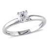 Mimi & Max 1/2ct Tw Diamond Solitaire Ring 14k White Gold In White