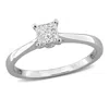 Mimi & Max 1/2ct Tw Princess Lab-grown Diamond Engagement Ring White Or Yellow Sterling Silver In White