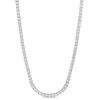Mimi & Max 13 4/5ct Tgw White Cubic Zirconia Tennis Necklace W/ Sterling Silver Clasp - 15+3 In In Gold