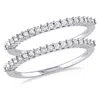 Mimi & Max 1/3ct Tdw Diamond 2-piece Anniversary Ring Set In Sterling Silver In White