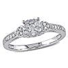 Mimi & Max 1/3ct Tw Diamond Engagement Ring 10k White Gold In White