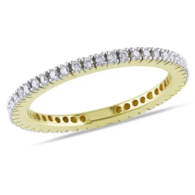 Mimi & Max 1/3ct Tw Diamond Eternity Ring 14k Yellow Gold In White