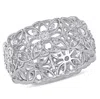 Mimi & Max 1/3ct Tw Diamond Vintage Filigree Ring Sterling Silver In White