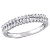Mimi & Max 1/3ct Tw Tapered Baguette Diamond Ring 14k White Gold In White