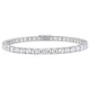 Mimi & Max 14 1/4ct Tgw Created White Sapphire Bracelet In Sterling Silver In White