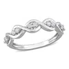 Mimi & Max 1/4ct Dew Created Moissanite Anniversary Ring In Sterling Silver In Silver