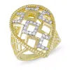 Mimi & Max 1/4ct Tdw Diamond Ring Yellow Silver In White
