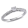 Mimi & Max 1/4ct Tw Diamond Engagement Ring 10k White Gold In White