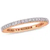 Mimi & Max 1/4ct Tw Diamond Eternity Ring 14k Rose Gold In White