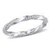Mimi & Max 1/4ct Tw Diamond Twist Eternity Ring 10k White Gold In White