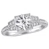 Mimi & Max 1/4ct Tw Diamond Vintage Ring Sterling Silver In White