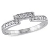 Mimi & Max 1/4ct Tw Ladies Diamond Wedding Band 14k White Gold In White