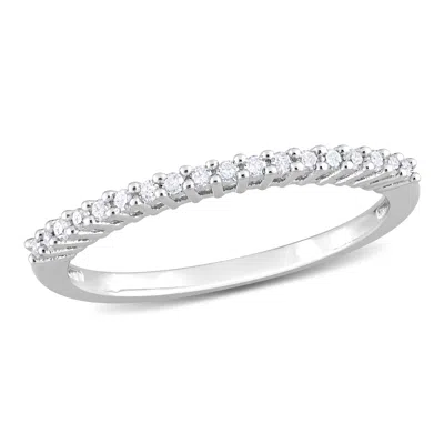 Mimi & Max 1/5ct Tw Diamond Anniversary Band In Sterling Silver