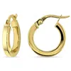 Mimi & Max 15mm Hoop Edged Earrings In 10k Polished Yellow Gold In Gold