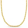 Mimi & Max 16 Inch Rope Chain Necklace In 10k Yellow Gold (3mm) In Yellow