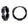Mimi & Max 1/6ct Tgw Blue Sapphire Mamba Hoop Earrings 14k White Gold Black Rhodium Plating In Black