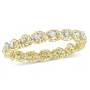 Mimi & Max 1/6ct Tw Diamond Infinity Eternity Ring 10k Yellow Gold In White