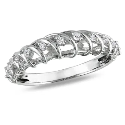 Mimi & Max 1/7ct Tw Diamond Ring Sterling Silver In White