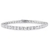 Mimi & Max 18 4/5ct Tgw Cubic Zirconia Tennis Bracelet In Sterling Silver In Silver