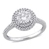 Mimi & Max 1ct Dew Created Moissanite 1/3ct Tw Diamond Engagement Ring 14k White Gold In White