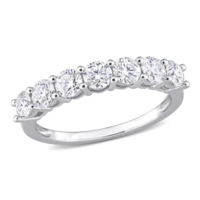 Mimi & Max 1ct Dew Created Moissanite Anniversary Band In Sterling Silver