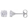 Mimi & Max 1ct Tdw Lab-grown Diamond Stud Earrings In 14k White Gold In White