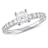 Mimi & Max 1ct Tw Cushion Diamond Engagement Ring 14k White Gold In White