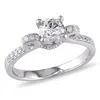 Mimi & Max 1ct Tw Diamond Raised Engagement Ring 14k White Gold In White