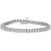 Mimi & Max 1ct Tw Diamond Tennis Bracelet In Sterling Silver In Silver