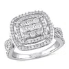 Mimi & Max 1ct Tw Double Halo Diamond Bridal Set 10k White Gold In White