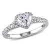 Mimi & Max 1ct Tw Halo Heart Diamond Engagement Ring 14k White Gold In White