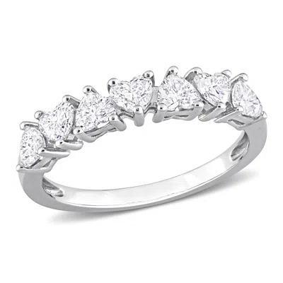 Mimi & Max 1ct Tw Heart-cut Diamond Anniversary Ring 14k White Gold